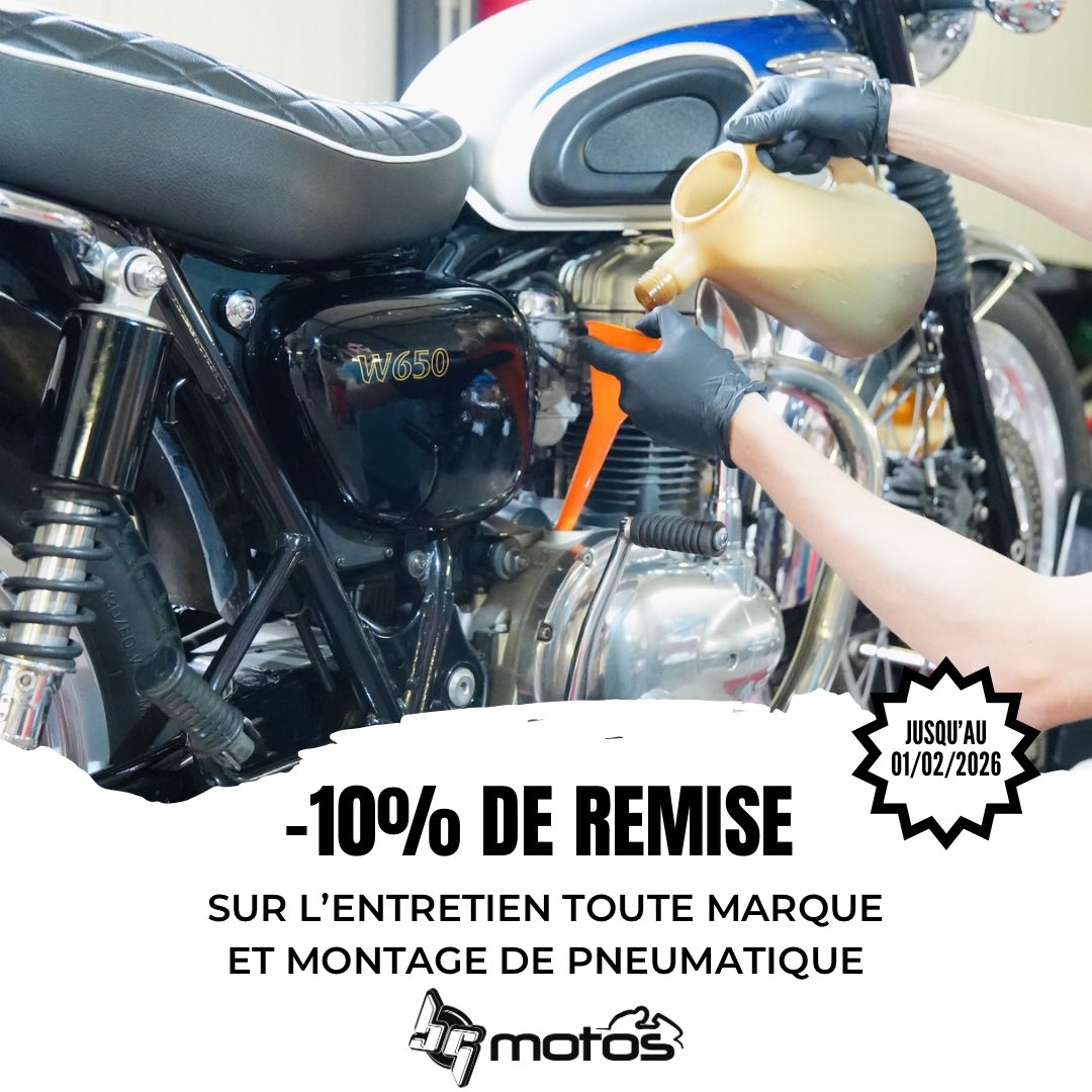 Jusqu’au 1er février 2026, bénéficiez de 10 % de remise : sur l’entretien toutes marques ou sur le remplacement de pneumatiques !